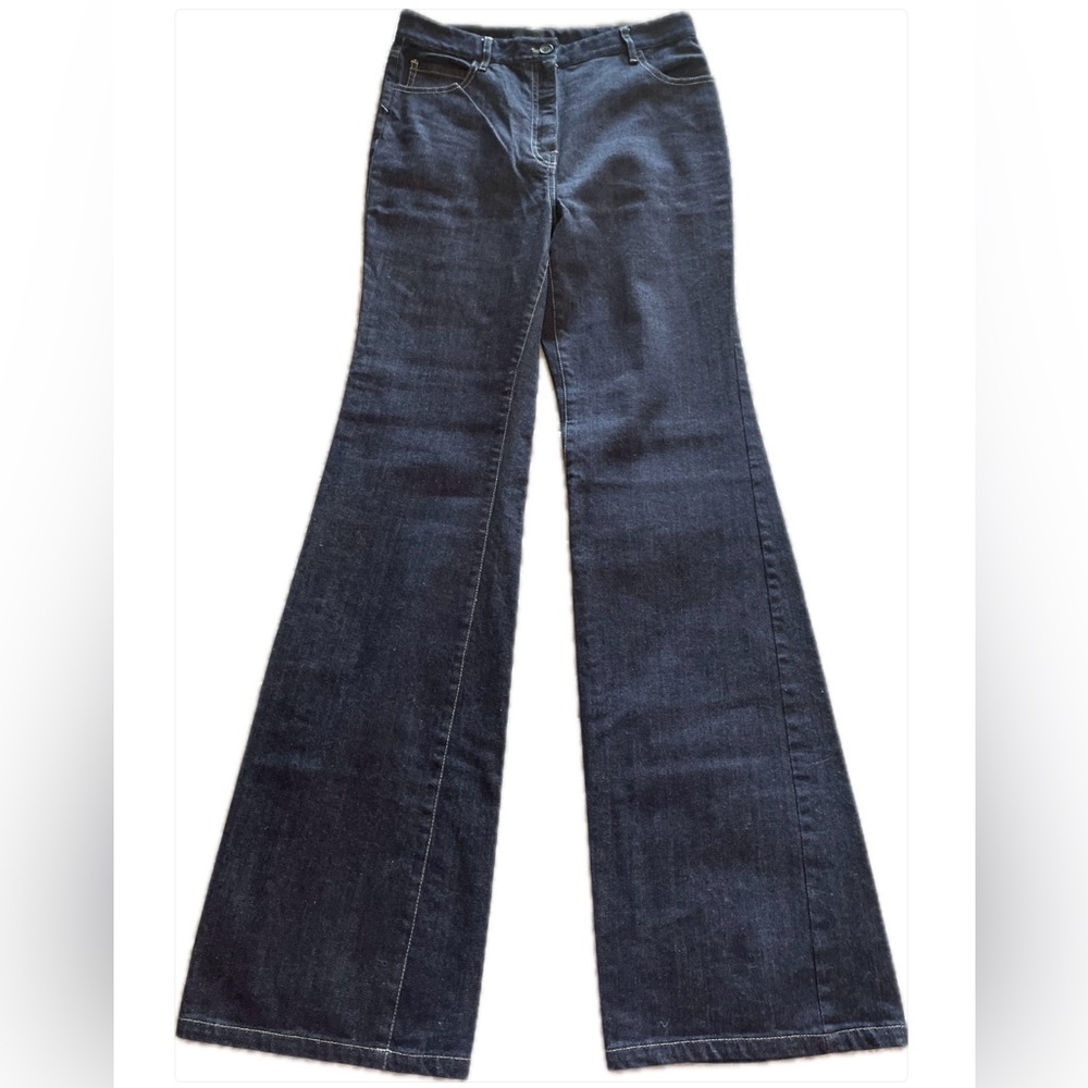 Nili Lotan Dark Blue Flare Jeans